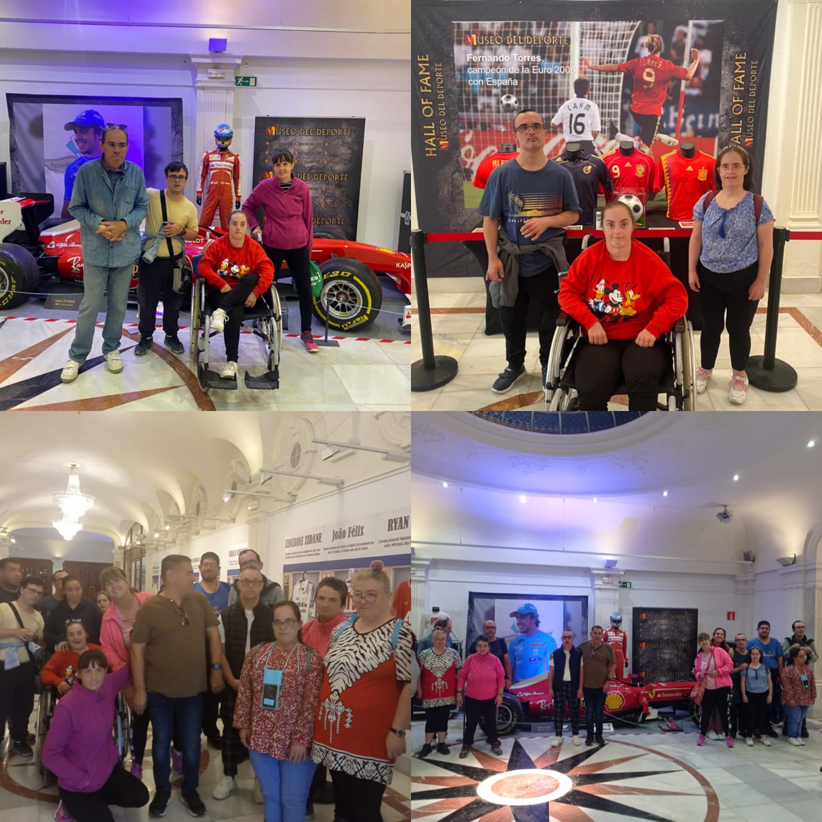 Persones amb discapacitat intel·lectual del CO Carrús de l'IVASS a Elx visiten l'exposició ‘Llegendes de l'Esport’ a la Sala CAM