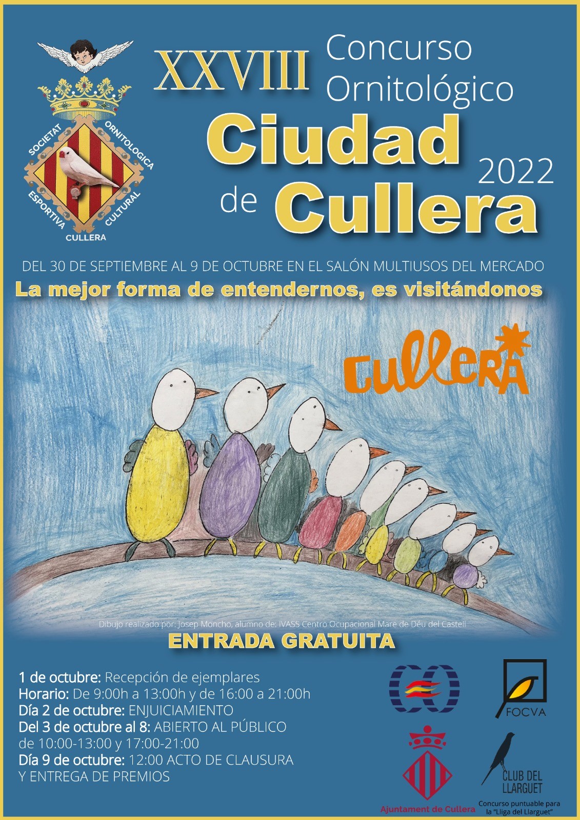 Il·lustració del XXVIII Concurs Ornitològic de Cullera