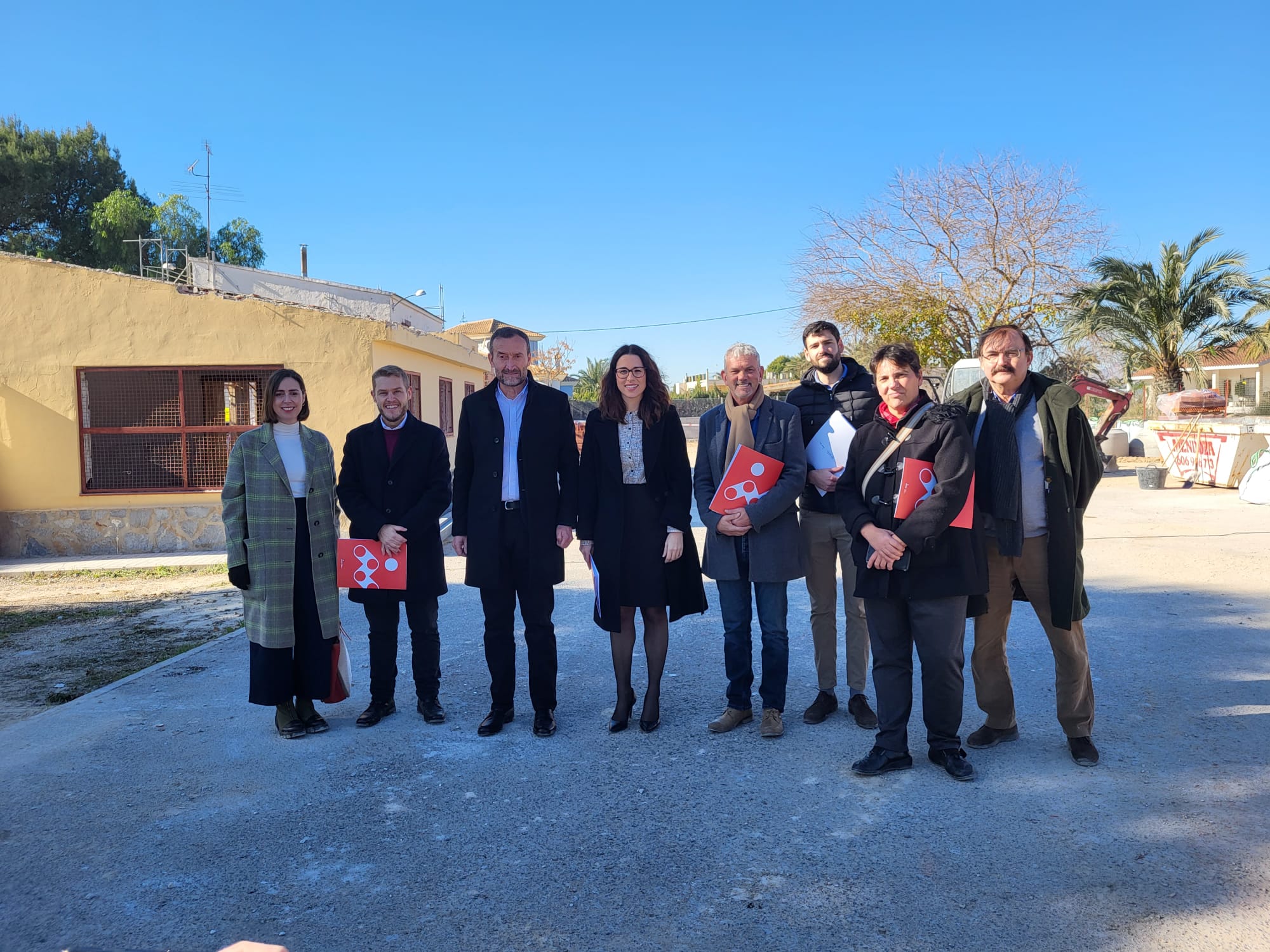 Visita a las obras del C.D. Els Garrofers (Elx)
