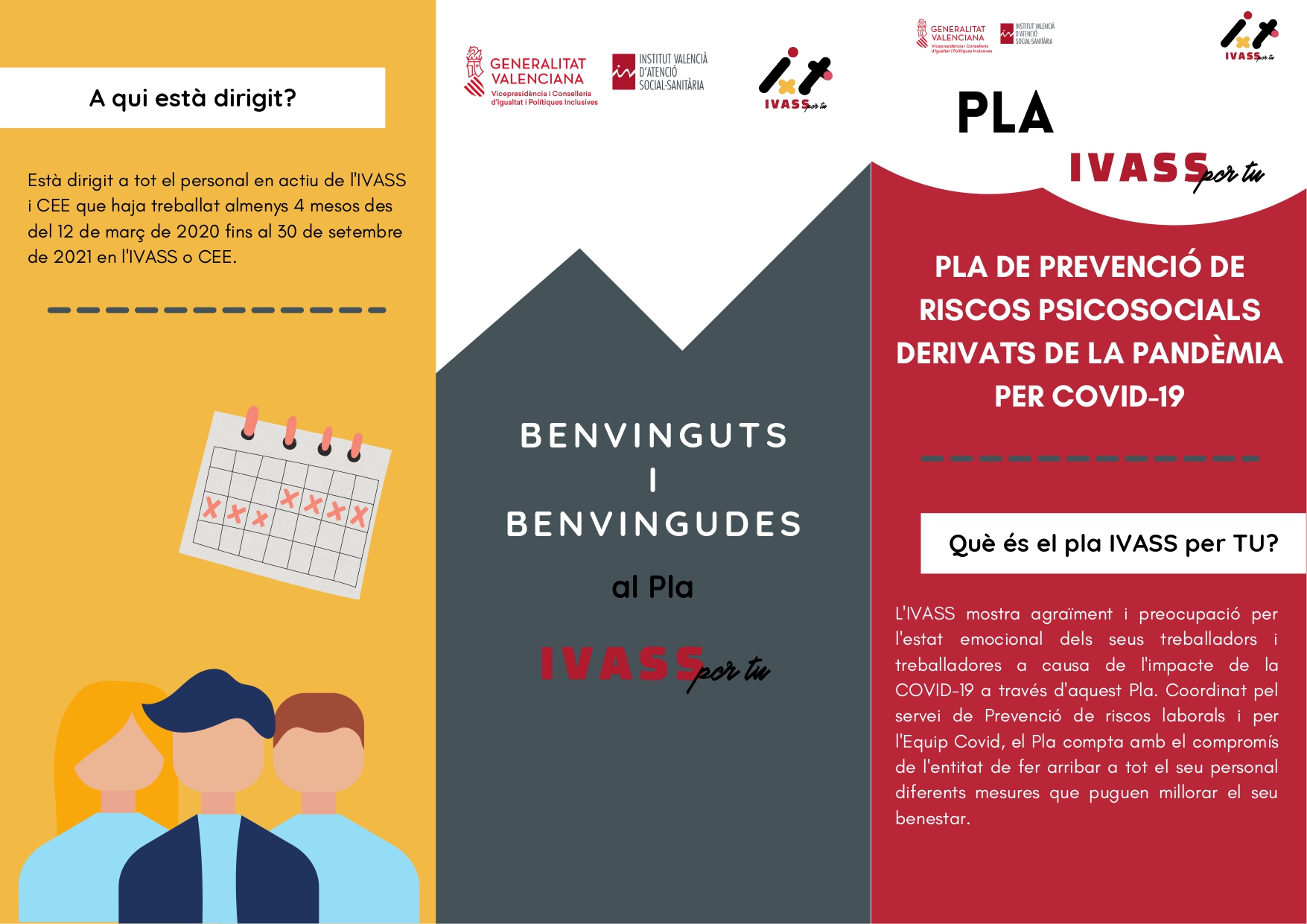 El plan ‘IVASS per tu’ evalúa a través de una encuesta los efectos psicosociales por COVID-19 en el personal de los centros y servicios