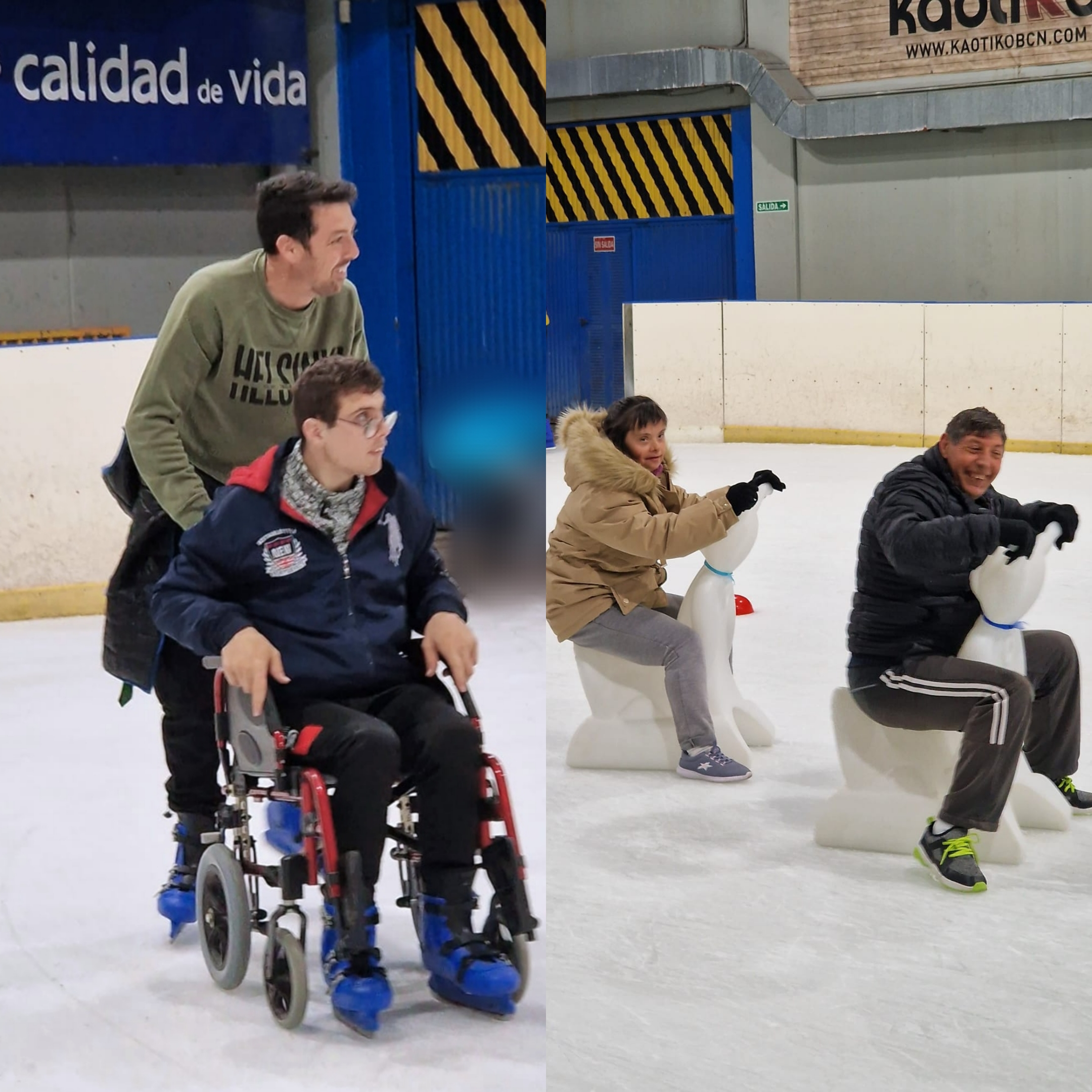 La Residència i C.O. Jubalcoy practica patinatge adaptat