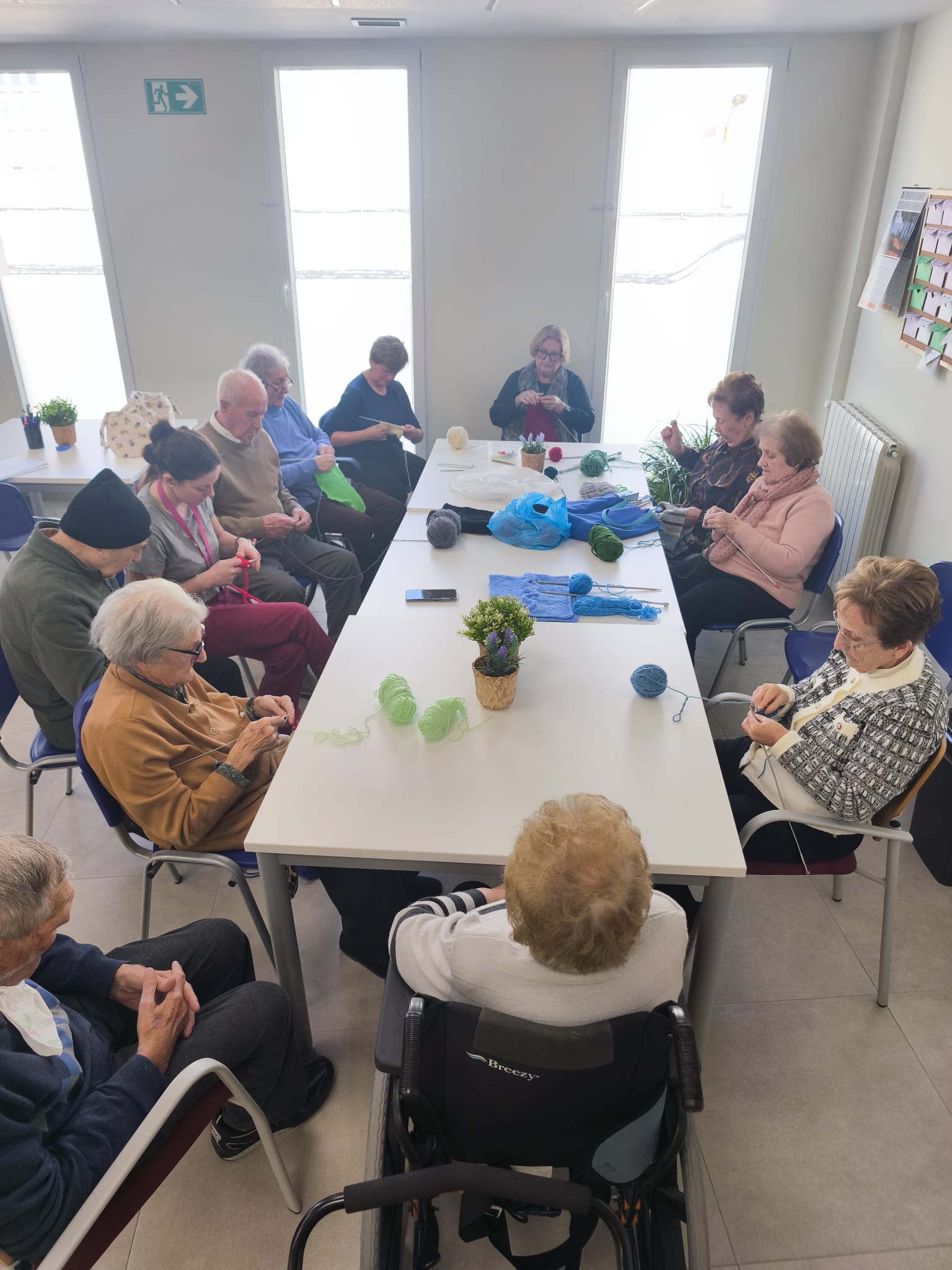 Taller de punto en el C.D. el Patronat en Agullent