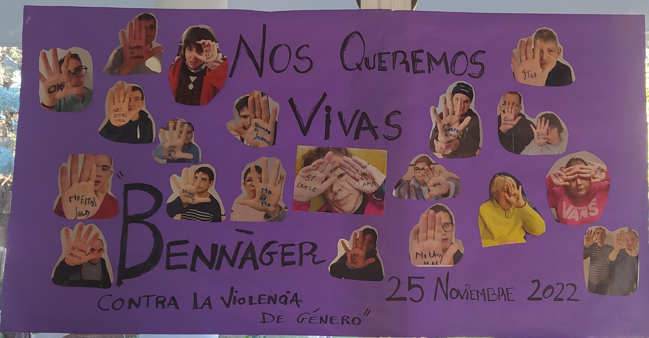 Mural con motivo del Día Internacional de la Eliminación de la Violencia contra la Mujer