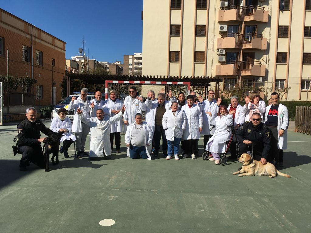 Visita de l'Unitat Canina de la Policia Local de Castelló