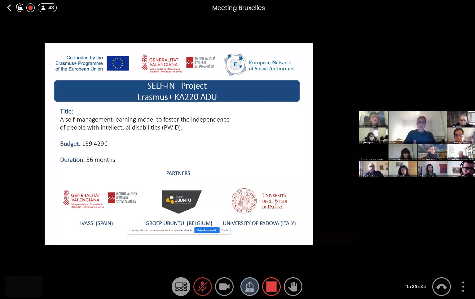El Instituto Valenciano de Servicios Sociales aboga por la formación en la inserción de las personas con diversidad funcional intelectual